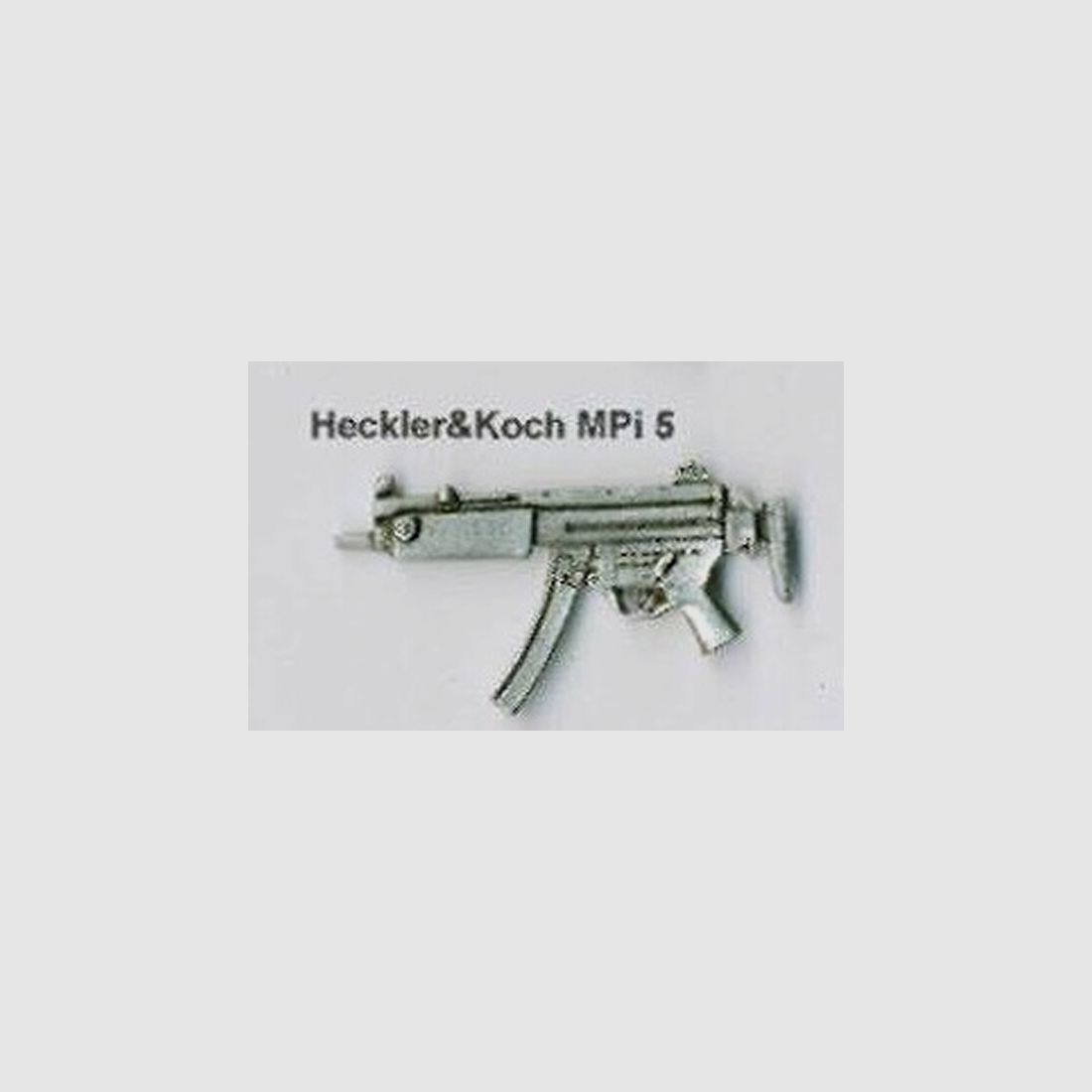 HK MP 5 mit Teleskopschaft als Metall-Anstecker
