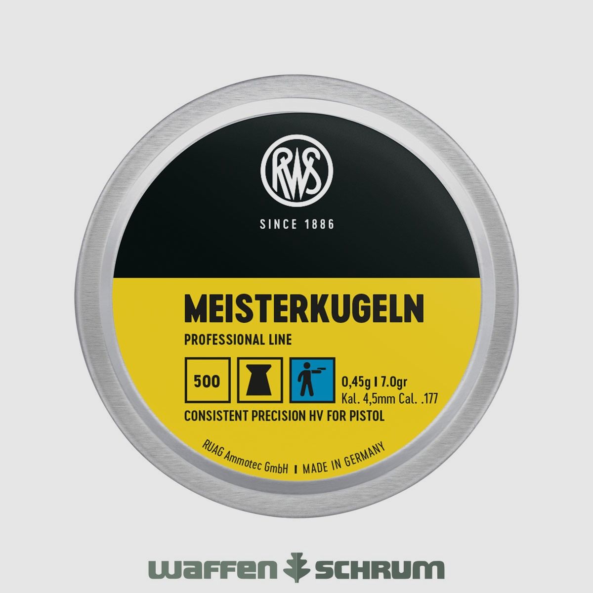 RWS Meisterkugeln HV 0,45g 4,50mm Professional Line