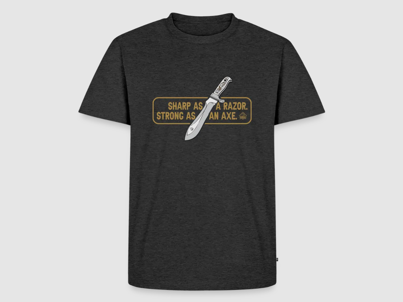 PUMA Heren Premium T-Shirt "White Hunter Sharp & Strong"