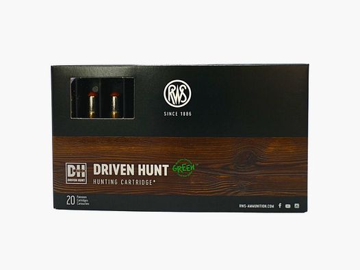 RWS .308 Win. Driven-Hunt 10,7g/165gr Büchsenpatronen Bleifrei