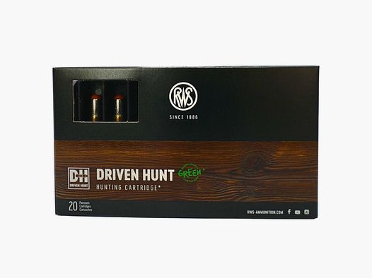 RWS .308 Win. Driven-Hunt 10.7g/165gr Rifle Cartridges Lead-Free