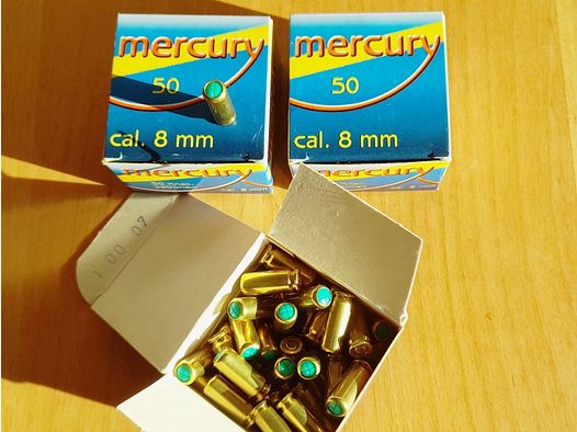 8 mm PAK Pistolen Platzpatronen von Mercury