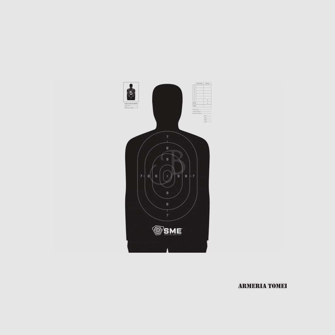 SME- BERSAGLI SILHOUETTE SHOOTING TARGETS 11.5″x22″