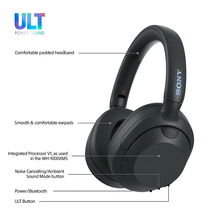 Casque SONY WH-ULT900NB noir, image 7 sur 18