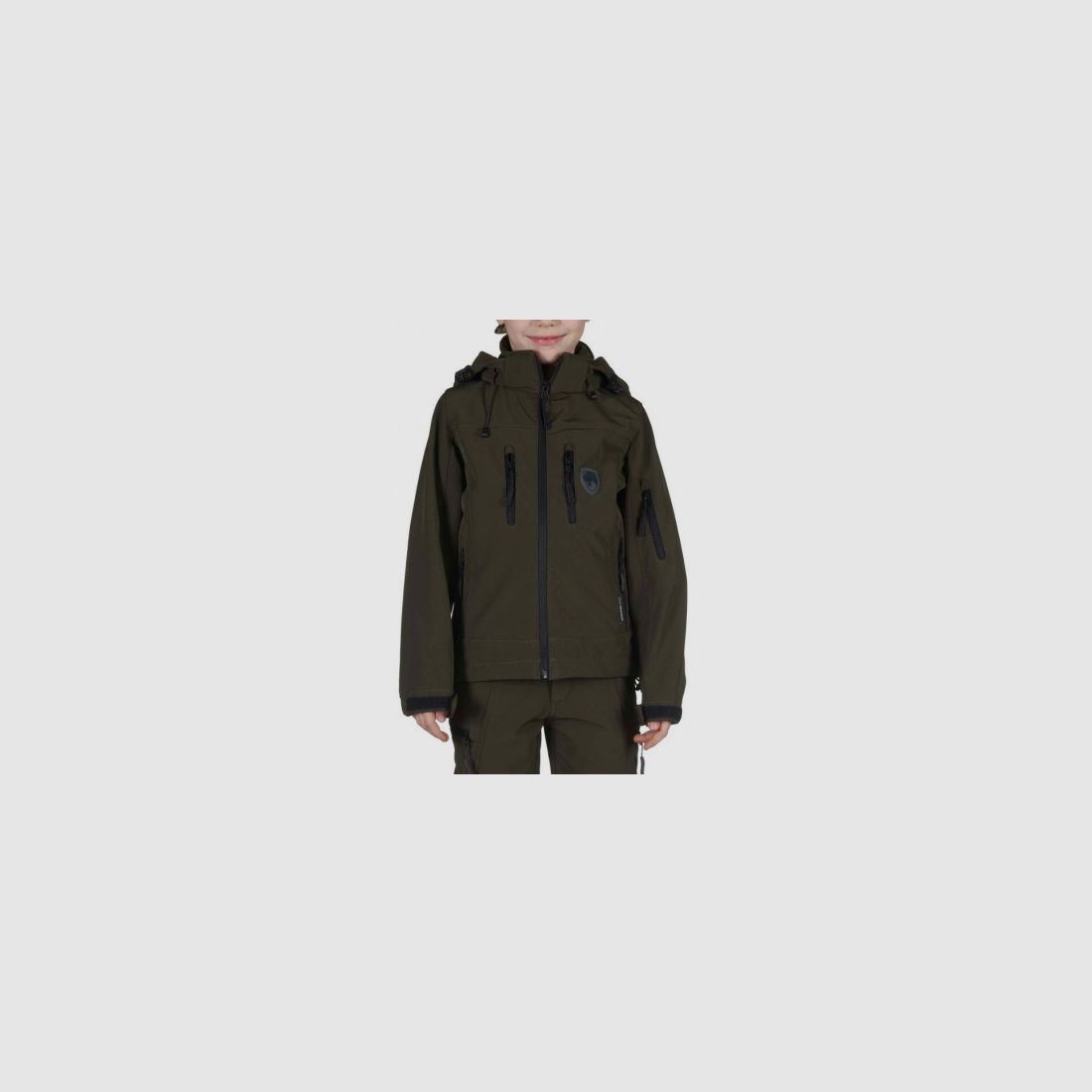 Grüne Kinder-Jacke aus Softshell U-TEX Art. 96056 355, Bild 1 von 5