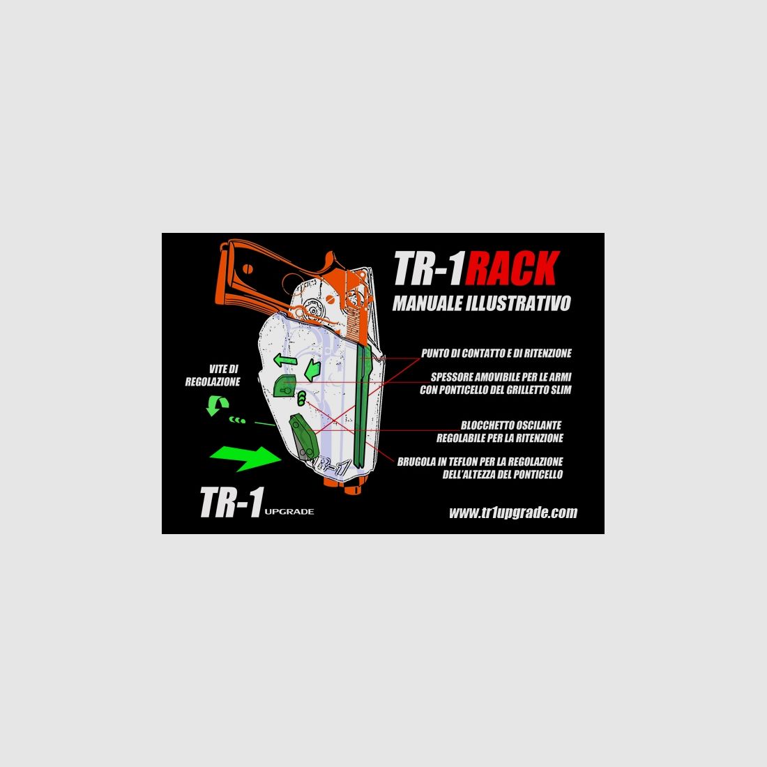 TR-1 RACK FS MULTI ARMA Full Size Holster, afbeelding 4 van 4