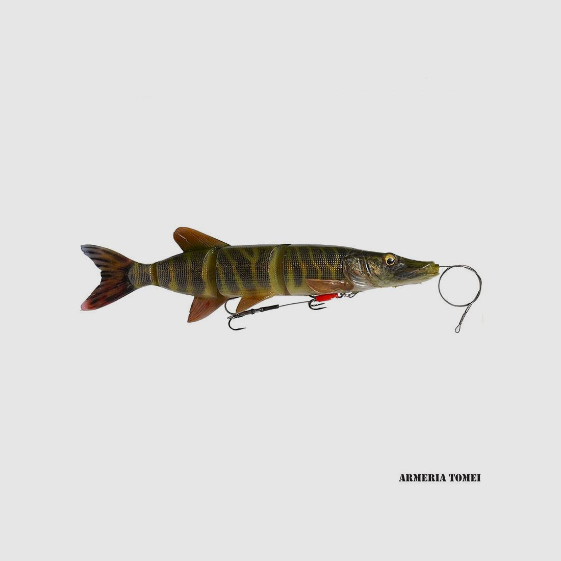 SAVAGE GEAR – 4D LINE THRU PIKE 37cm – 14 1/2″ 355g – 12 1/2 oz SLOW SINK SS 01 Striped Pike