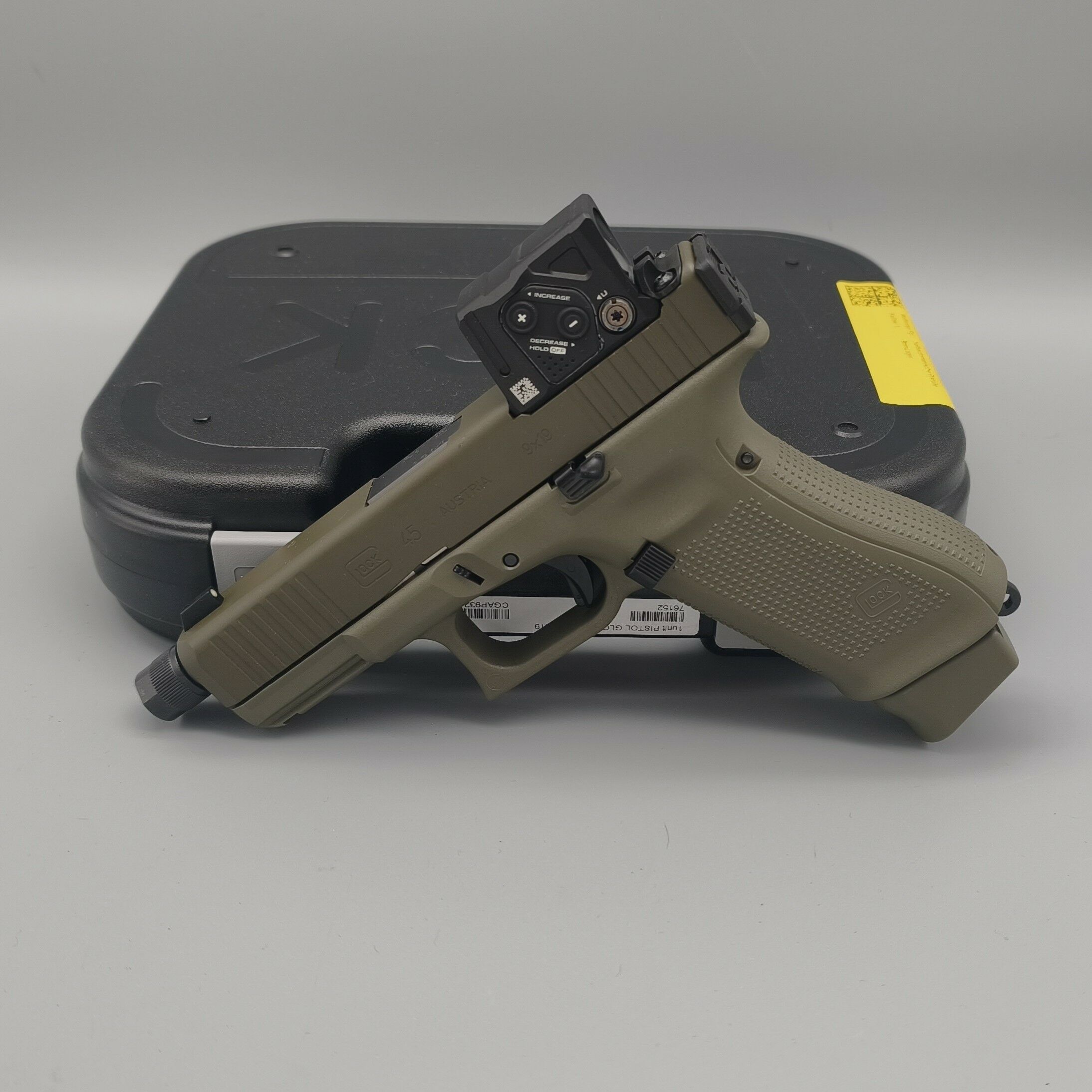 Glock45 Gen5 Hunter Edition avec filetage Aimpoint COA Olive 9mm Luger