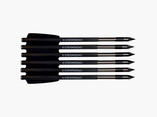 STEAMBOW AR-6 STINGER 2 BODKIN ARROWS - BLK - 6 PIECES
