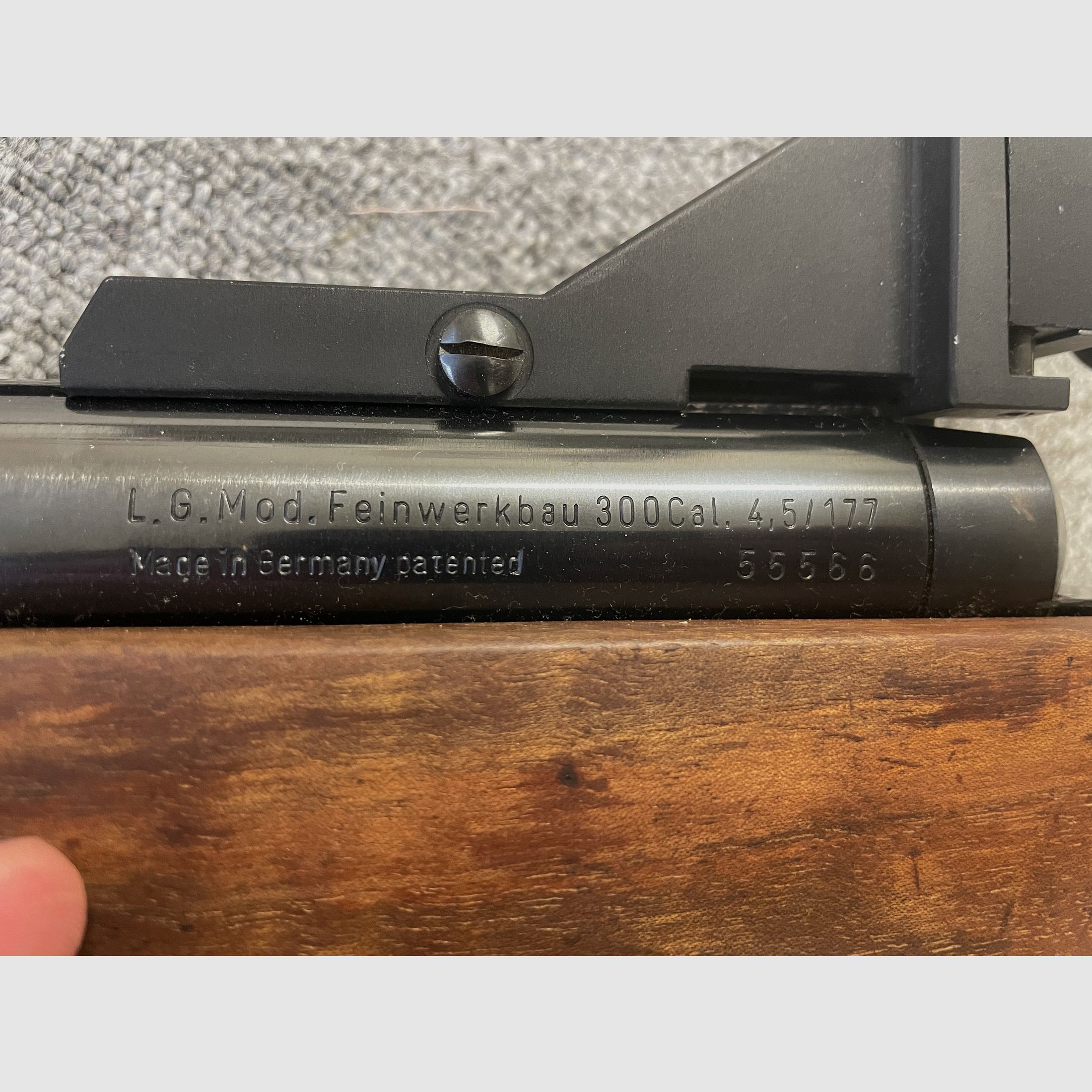 Luftgewehr Feinwerkbau 300 mit Diopter
