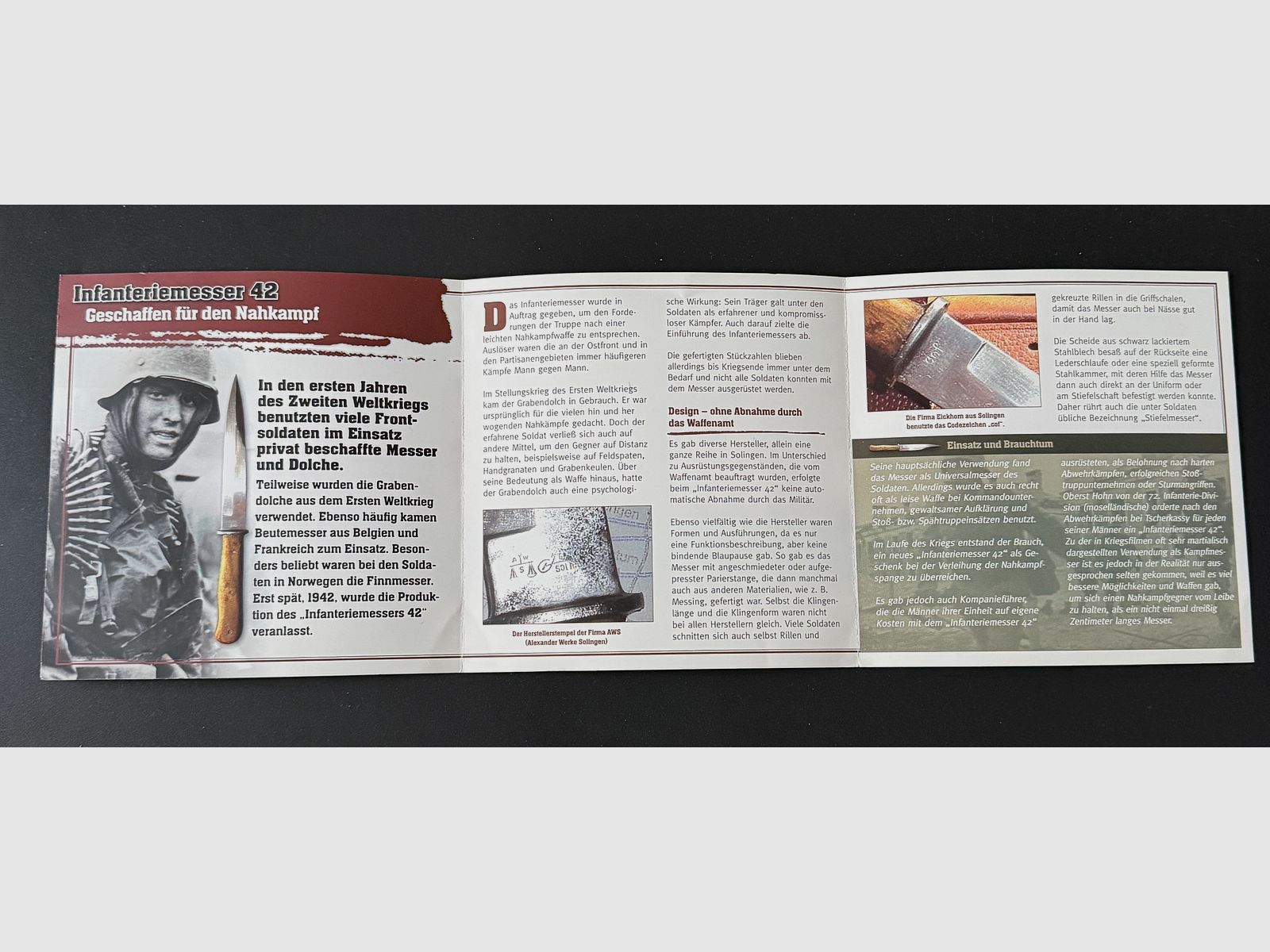 Wehrmacht infantry knife 42, trench dagger