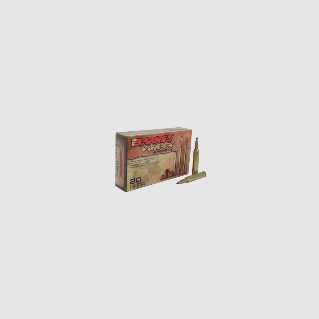 Barnes VOR-TX .25-06 Rem. 100GR Tipped TSX Boat Tail 20 Patronen