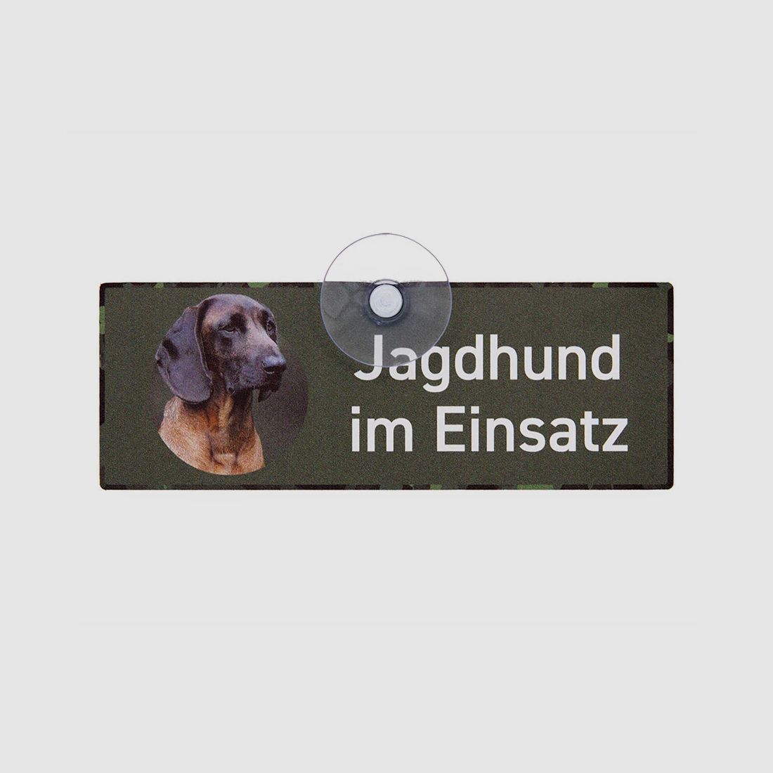 Autoschild mit Saugnapf "Bayerischer Gebirgsschweißhund" BGS III