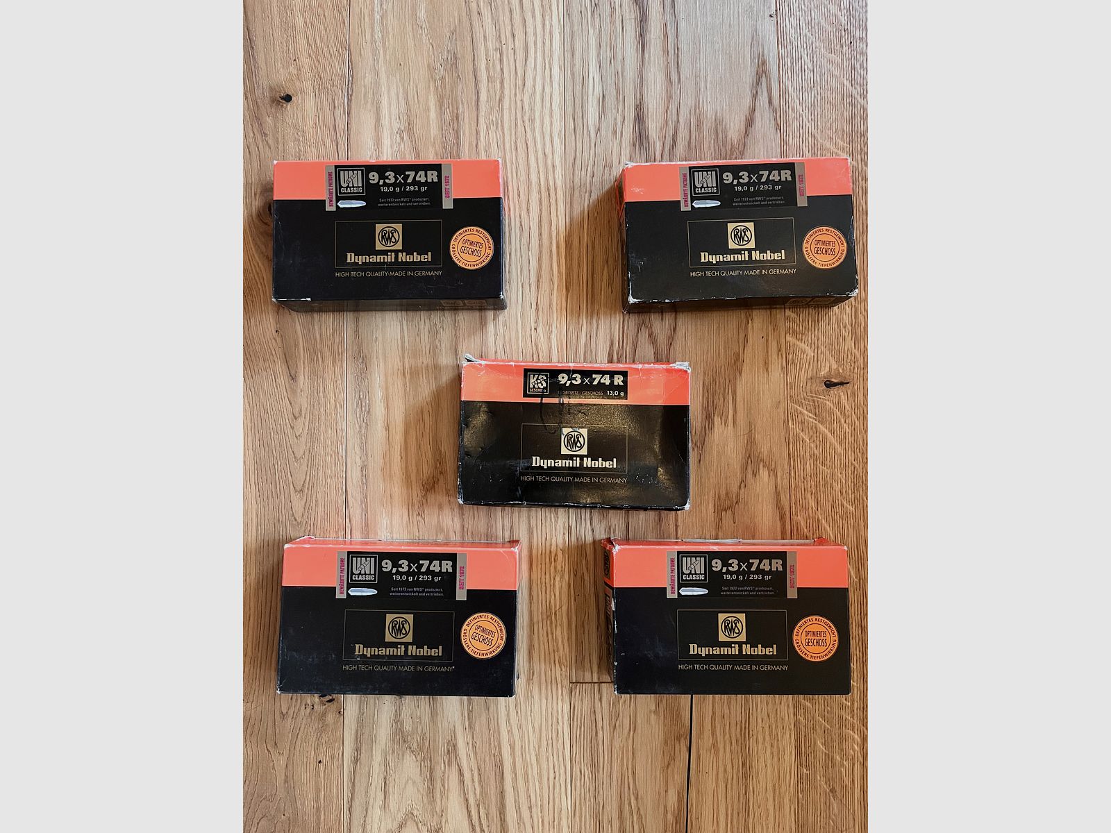 Munitions 9,3x74R au total 144 cartouches disponibles