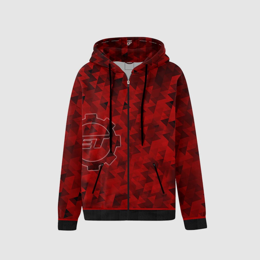 DED Eemann Tech Wettkampf-Hoodie – Rot, Größe: 4XL, Personalisierter Name: Kein Name, Bekleidungsart: Regular (Herren), Bild 1 von 2