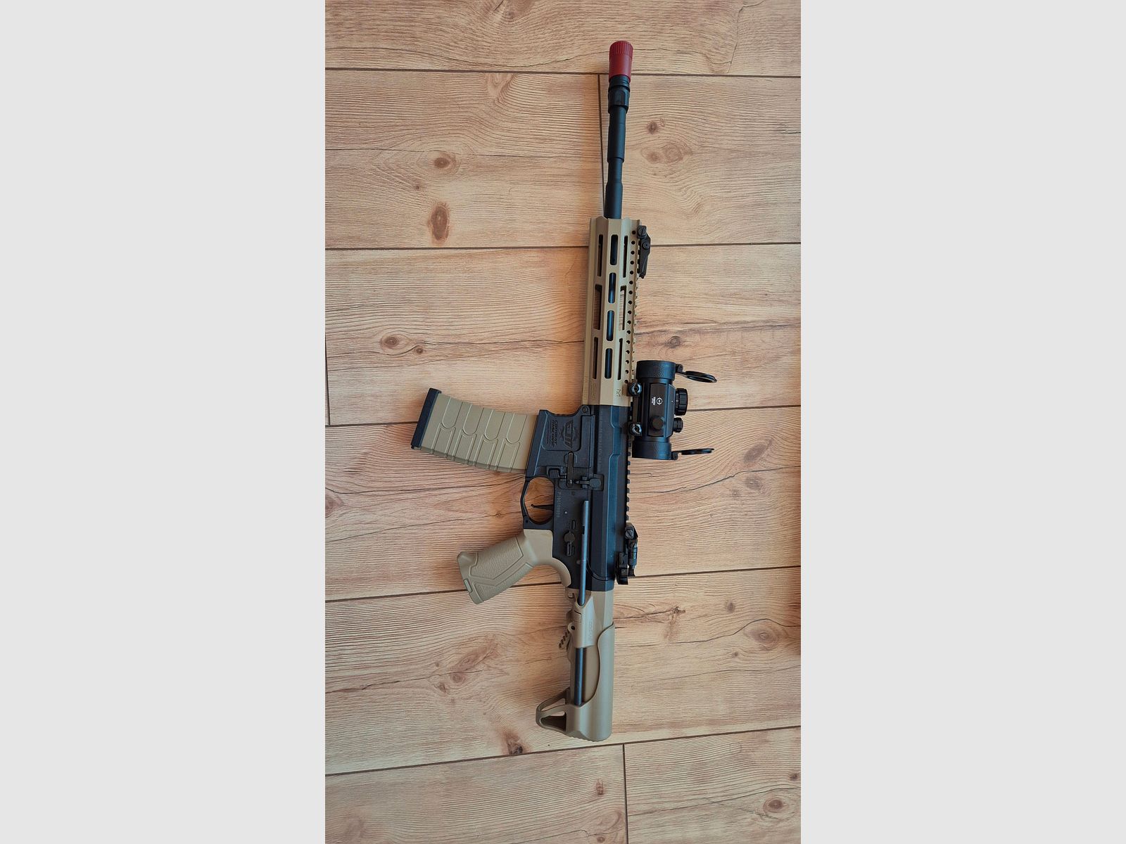 Airsoft Set  CM16 RAIDER L 2.0E in dessert Tan 0,5 Joul