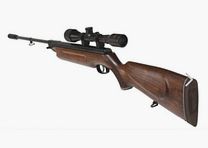 WEIHRAUCH Druckluftwaffe Gewehr HW35 Schalldämpfer Set Kal. 4,5mm mit ZF 4x32