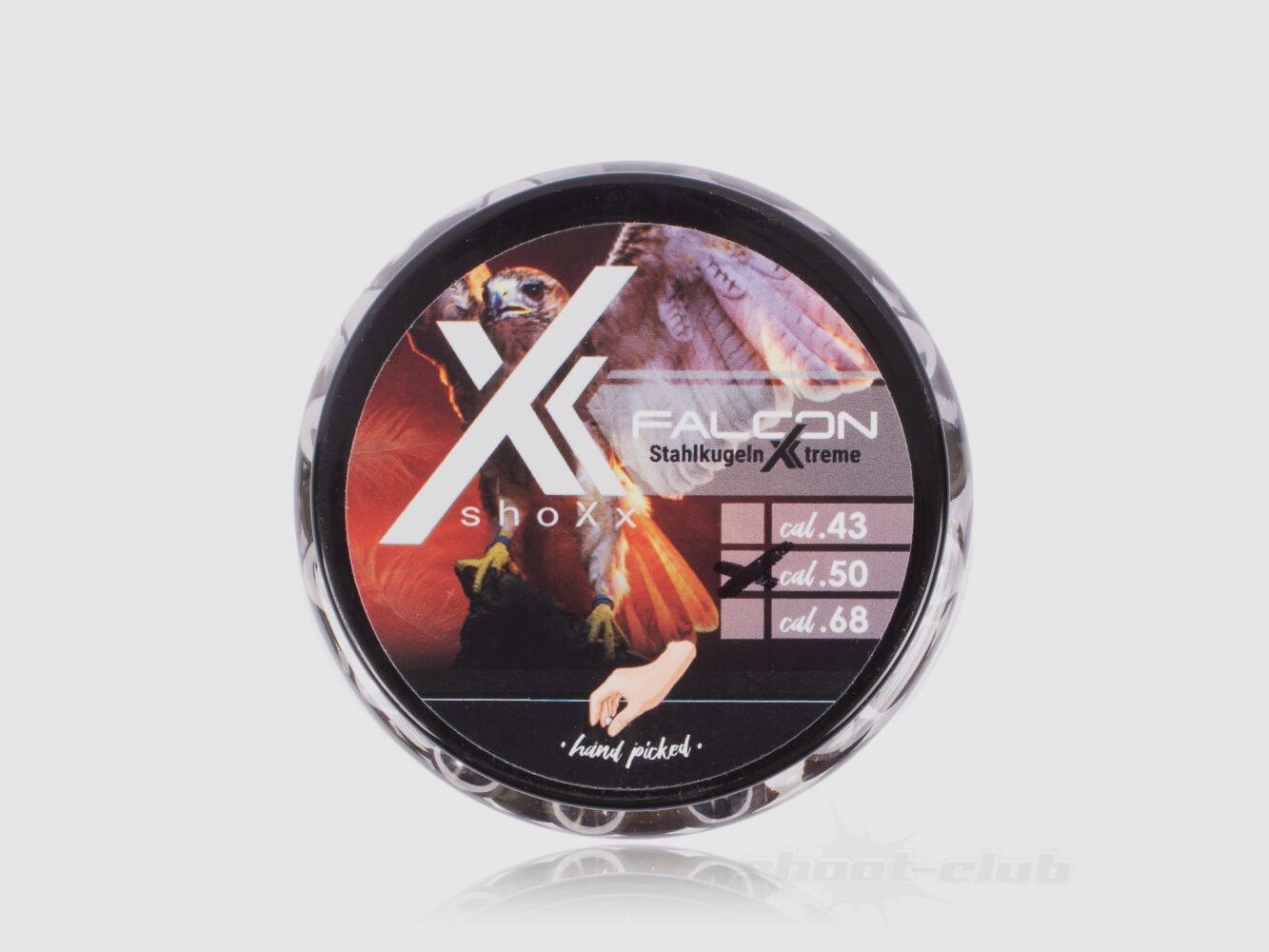 shoXx Falcon palle d'acciaio .50 8,5 g / 12,7 mm / 150 pz