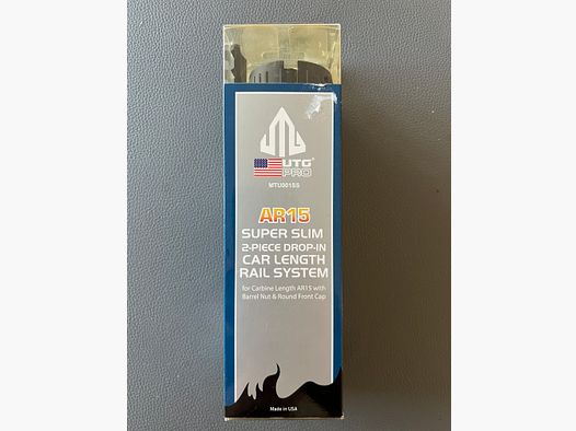 UTG PRO MTU001SS AR-15 Super Slim Drop-In Carbine Rail – Made in USA – Neu in OVP