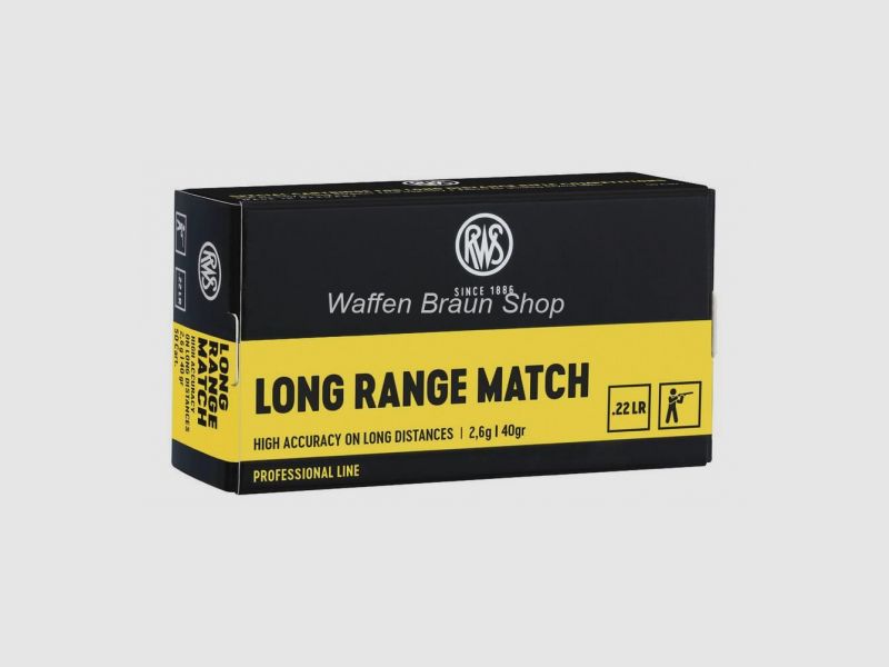 RWS .22 LONG RANGE MATCH 2,6g/40gr 50 Stück