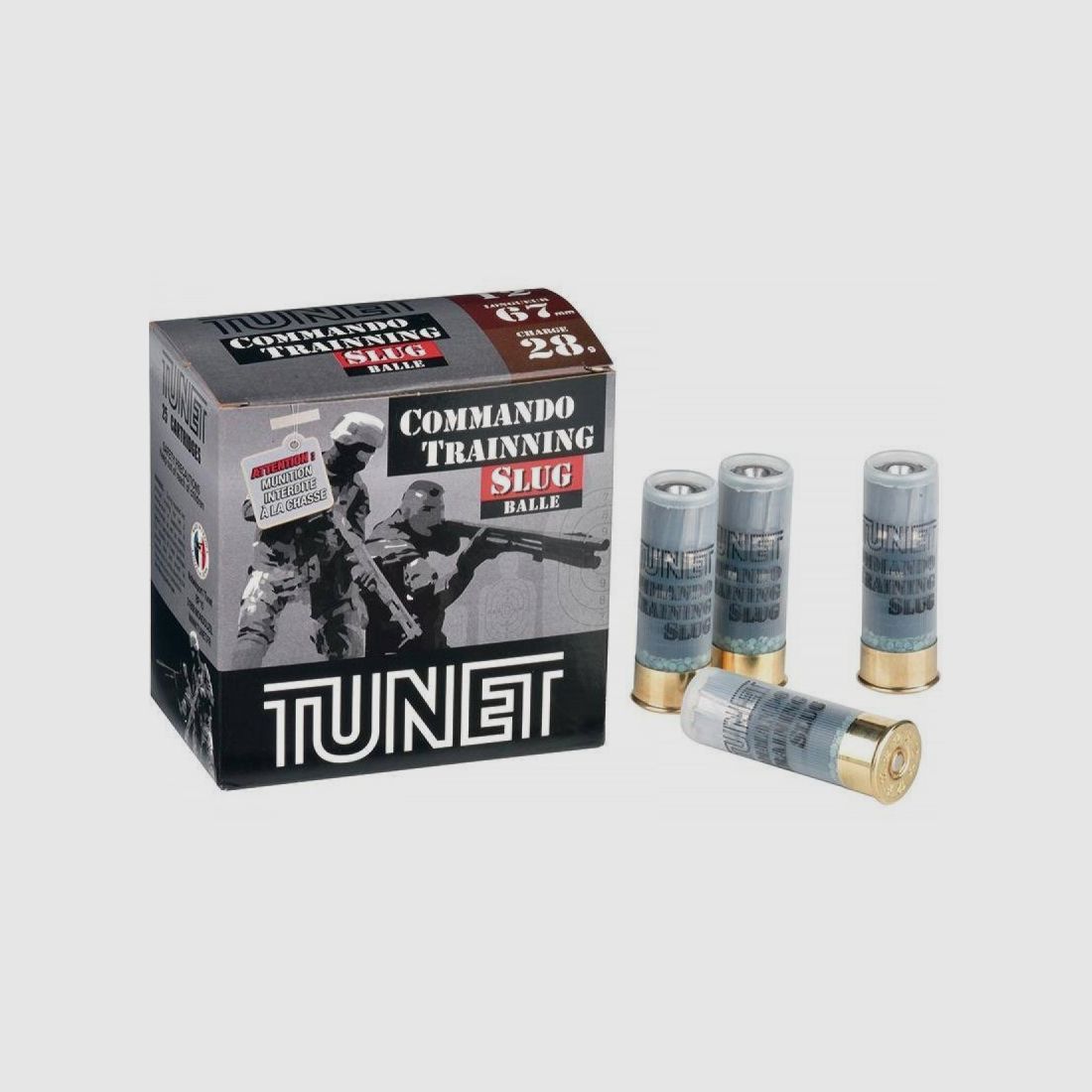Tunet 12/67,5 Slug Commando Training 28G - Box mit 25 Stk.