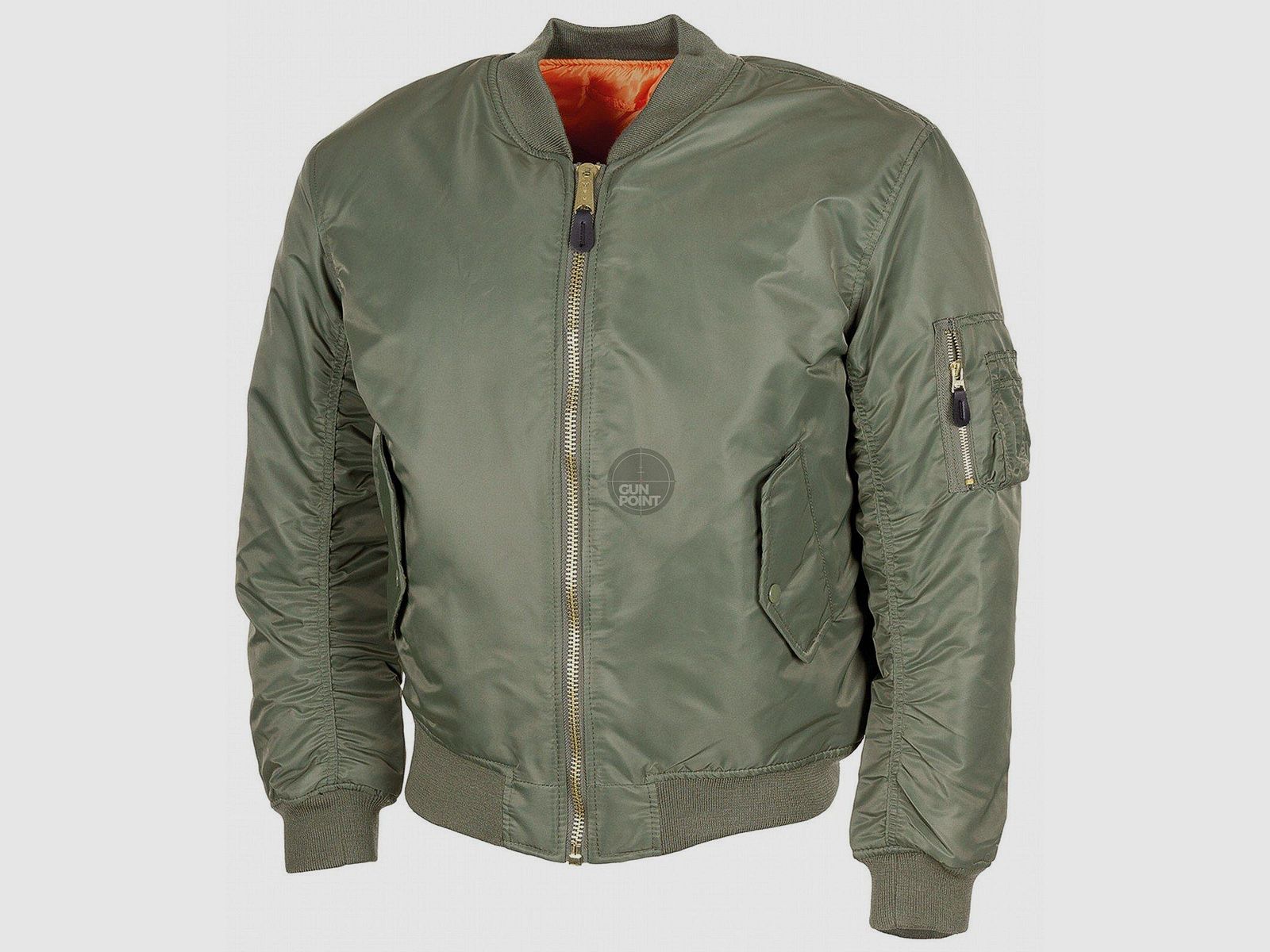 US pilot jacket MA1, olive - Size: M