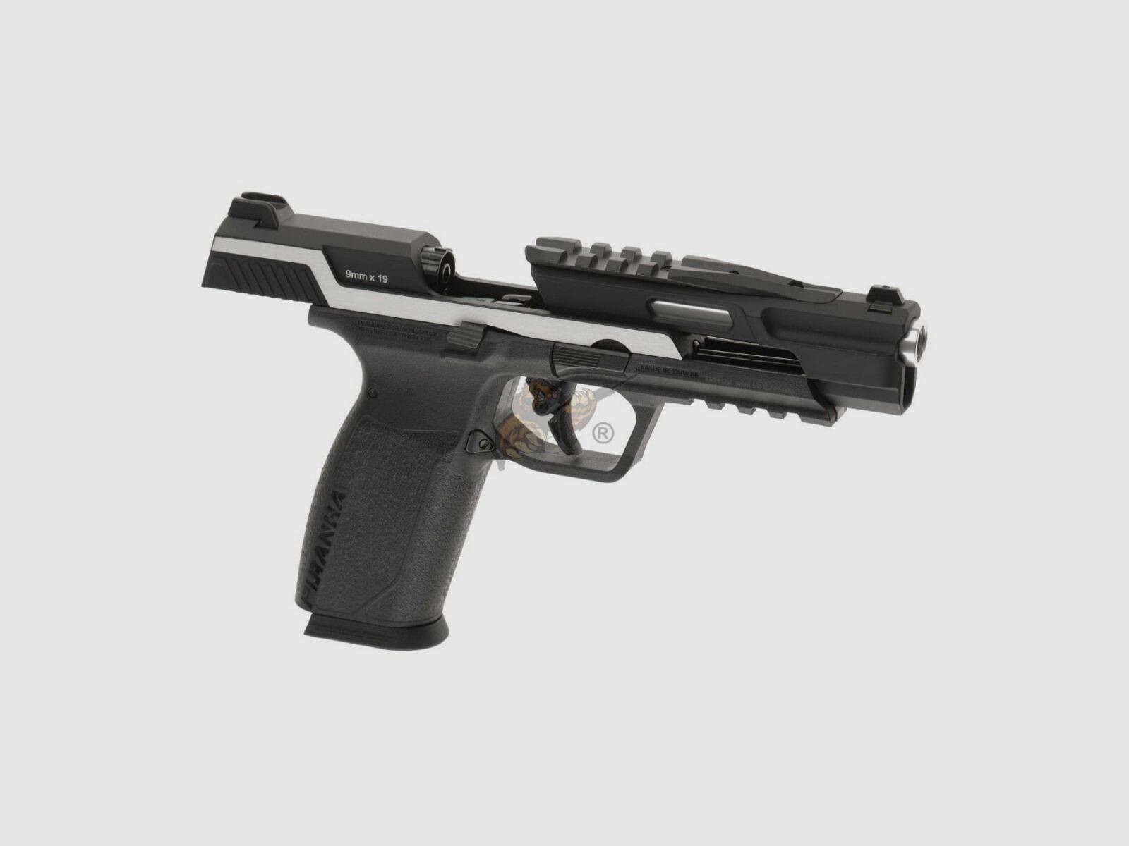 G&G Piranha TR GBB Airsoft Pistole in schwarz/silber -F-