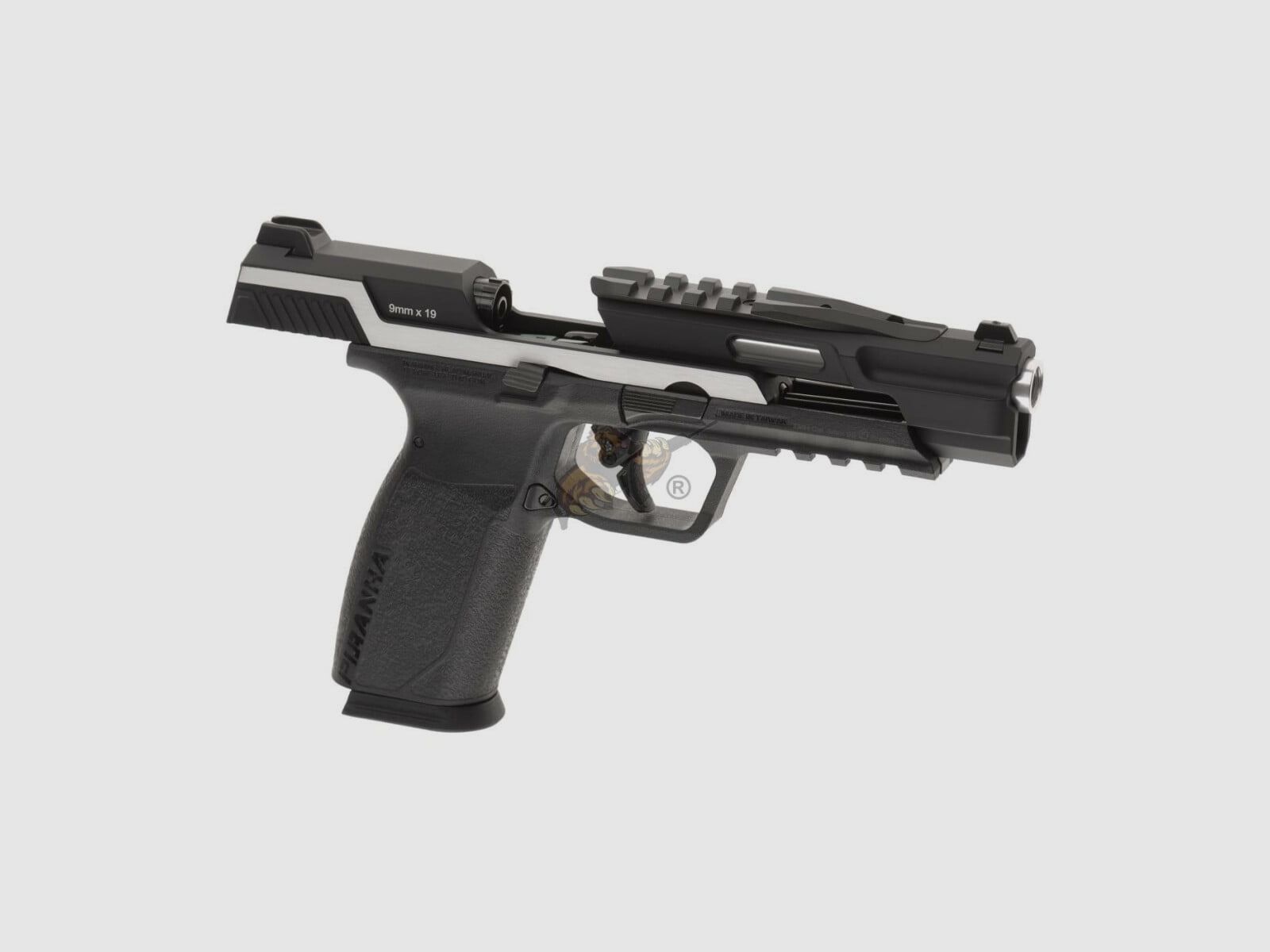 G&G Piranha TR GBB Airsoft Pistole in schwarz/silber -F-