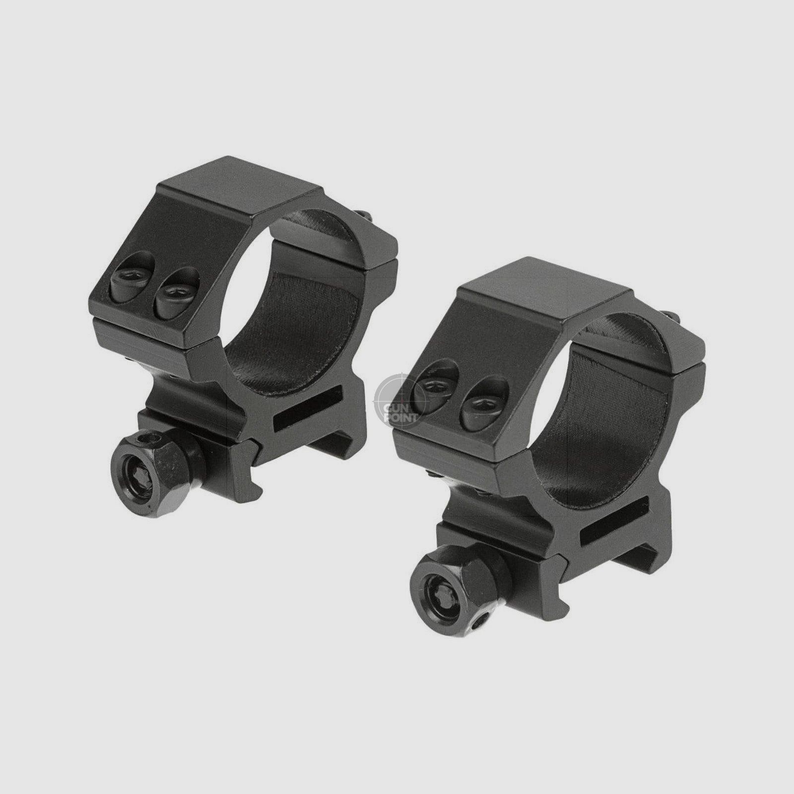Leapers 30mm Mount Rings Low-Schwarz
