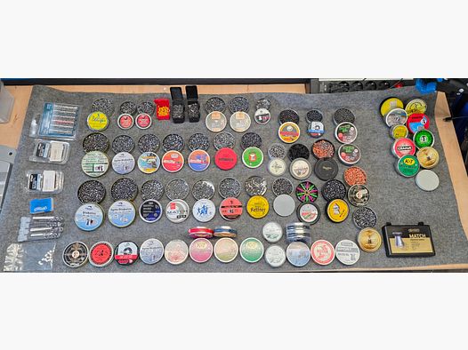 11kg !!! Konvolut Diabolo 4,5mm Kugeln Munition  Federdruck Gas Co2 Luftgewehr Luftpistole Match