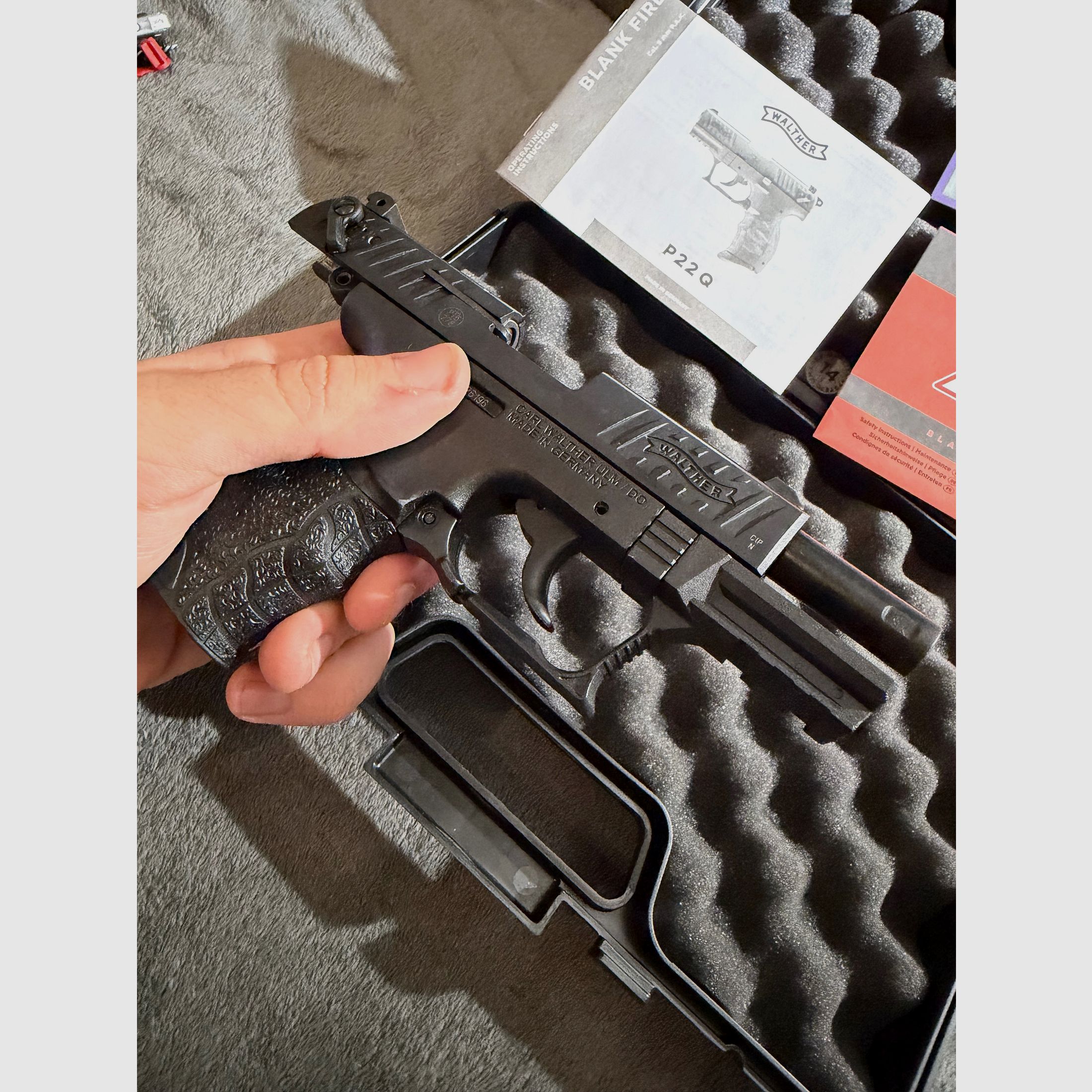Umarex „Walther P22Q“ pistolet à blanc 9mm P.A.K. noir