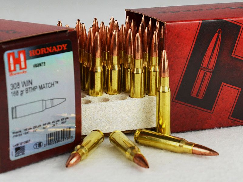 Hornady .308 Winchester, BTHP MATCH 168 grs, 50-pack 1 pack (50 schoten à €1,499 elk)