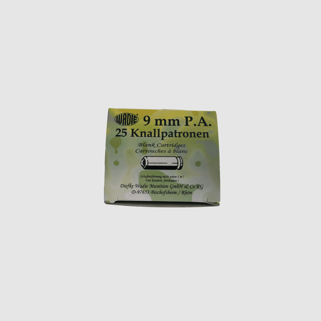 Wadie 9 mm P.A.K. knalpatronen - 25 stuks.
