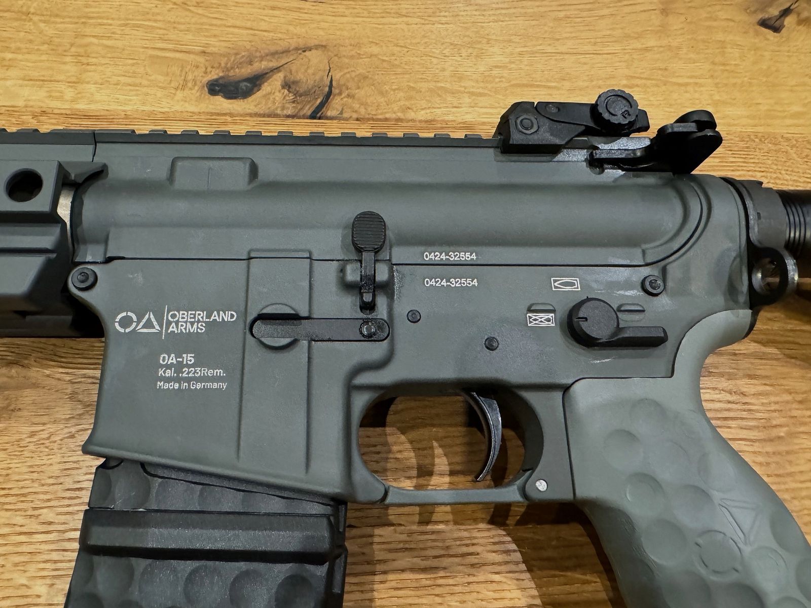 Oberland Arms OA-15 PR M11, 12" Heavy Barrel in Battleship Grey