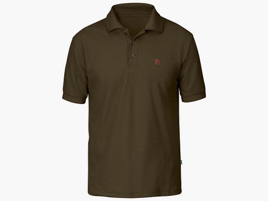 Fjällräven Herren Poloshirt Crowley Dunkel Oliv