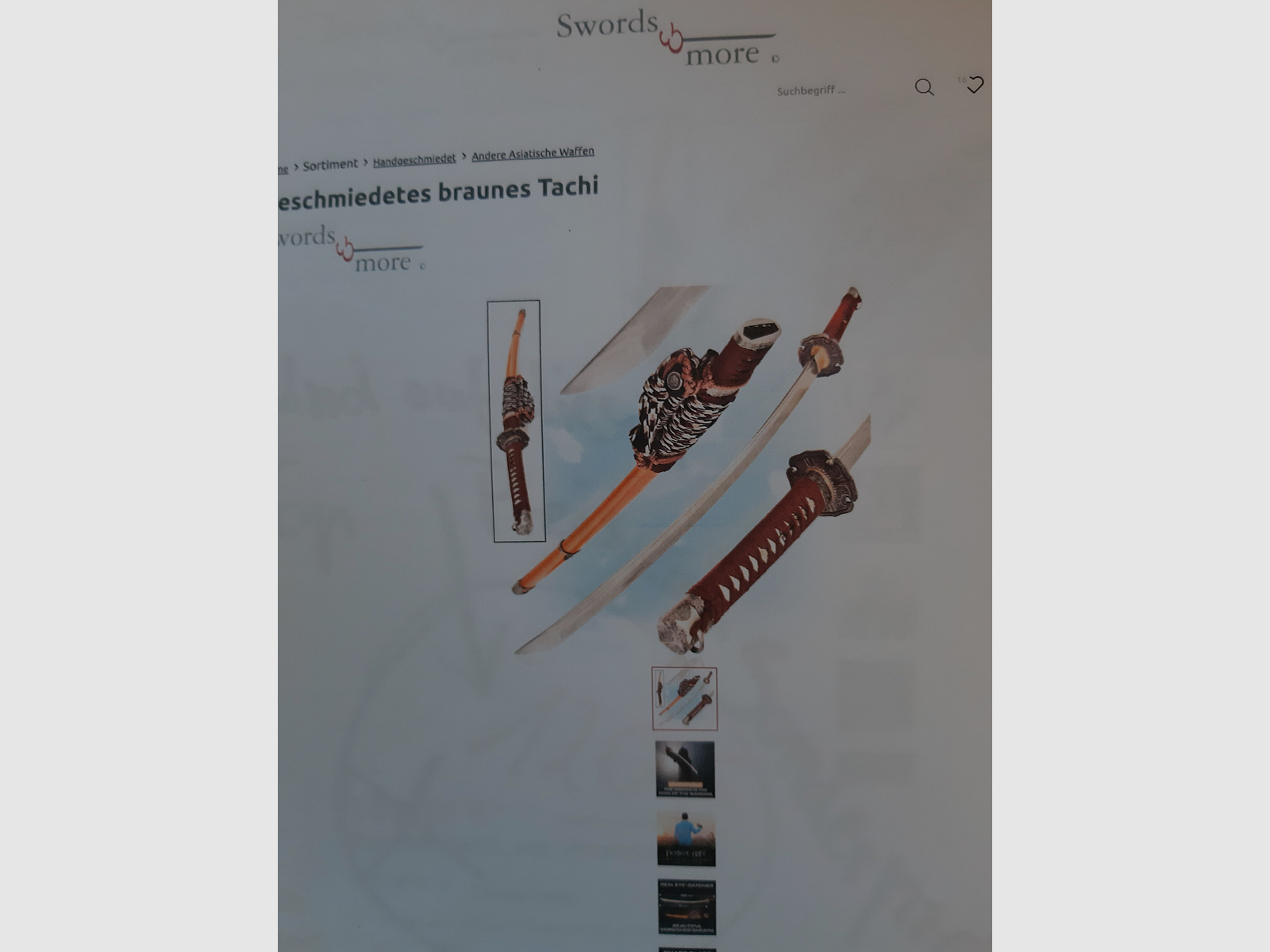  KATANA anche TACHI, nuovo, bello + affilato