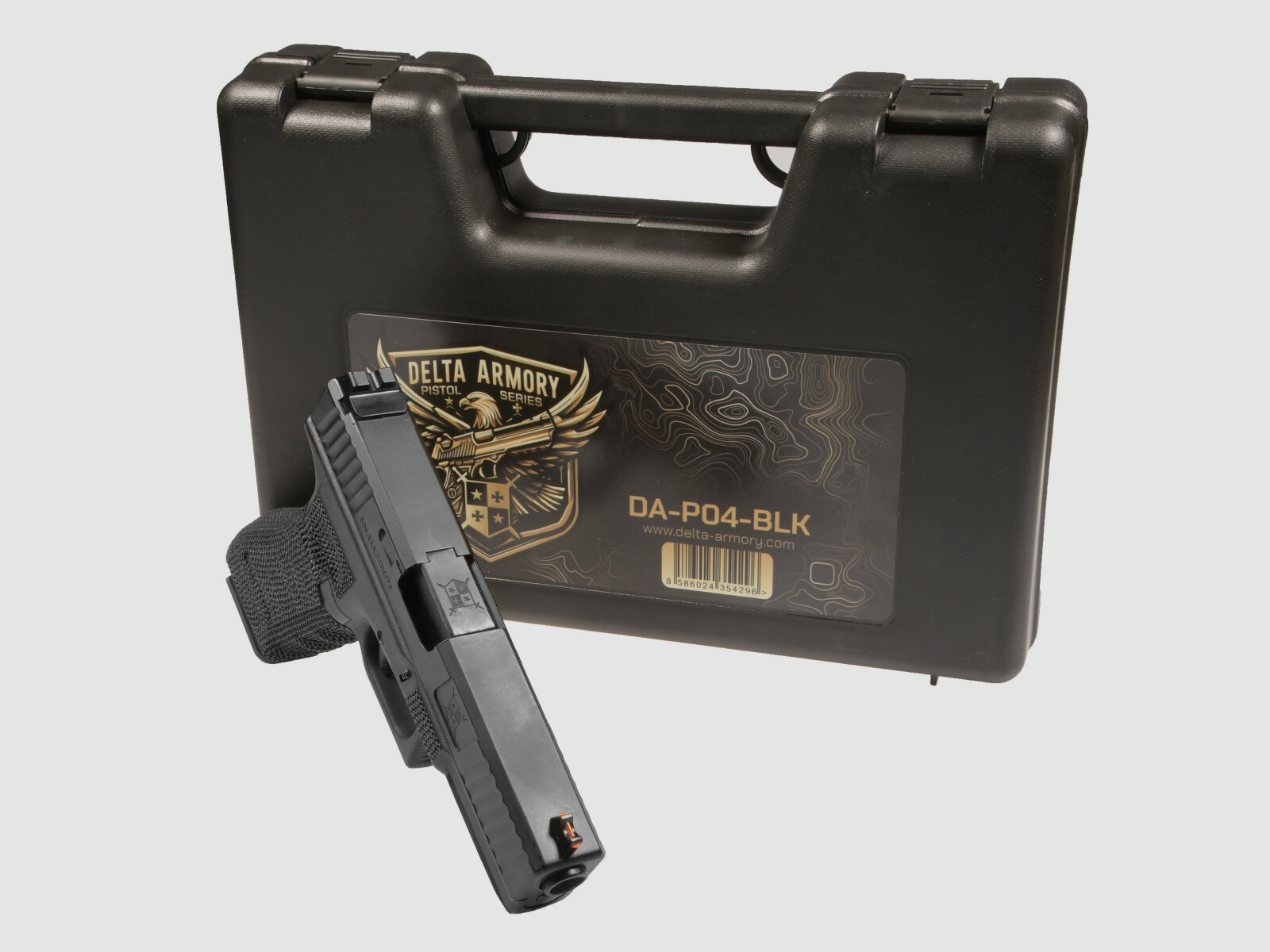 P04 GBB Airsoft Pistole in Schwarz | Delta Armory