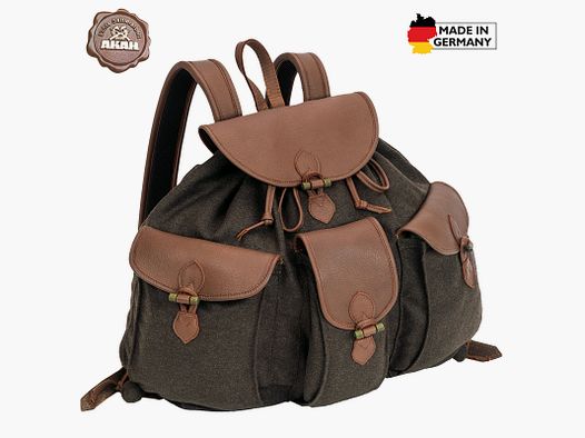 Rucksack Loden de Luxe mit Elch-Leder