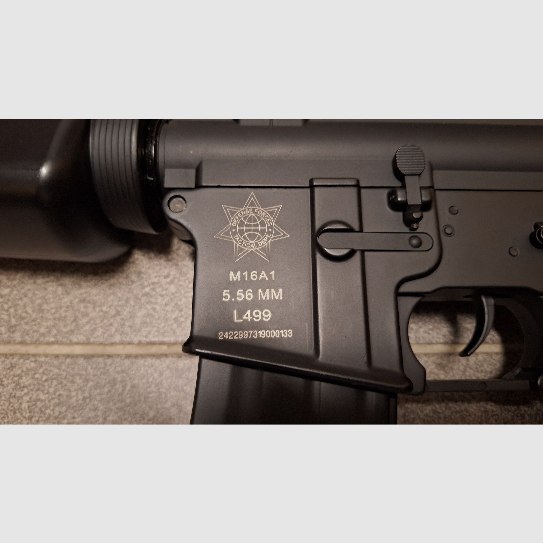 M16A1 VN Vietnam rifle, metal completo, CO2 calibre 4,5BB, 2x revista-NUEVO!