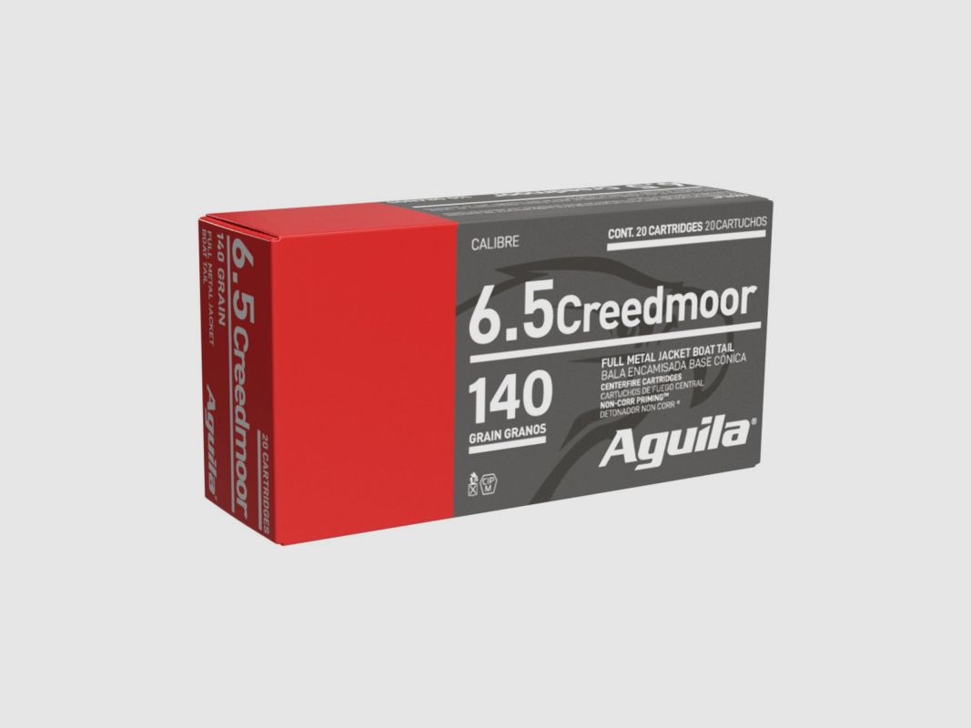 AGUILA 6.5 CREEDMOOR FMJBT 140GR X20, imagen 1 de 2
