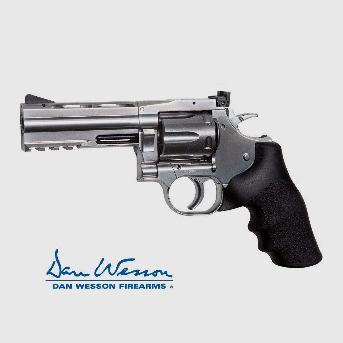 Revolver Dan Wesson 715, 4" Silber – 4,5 mm Co2 Diabolos