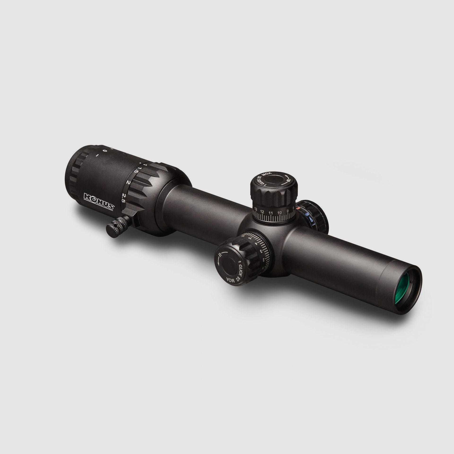 KONUS EVENT - 1-10x24 reticle Circle Dot illuminated selectable blue / red