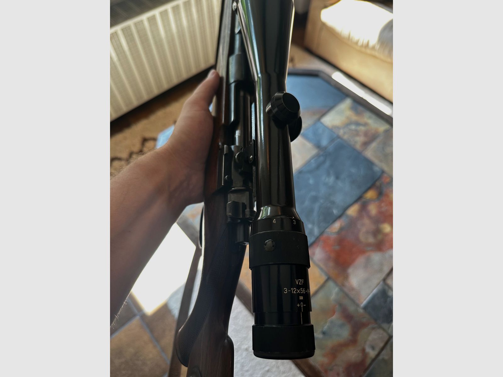 Mauser 98 rifle repetidora 8x57 IS con Jena ZF 3-12x56 – Rifle de caza clásico