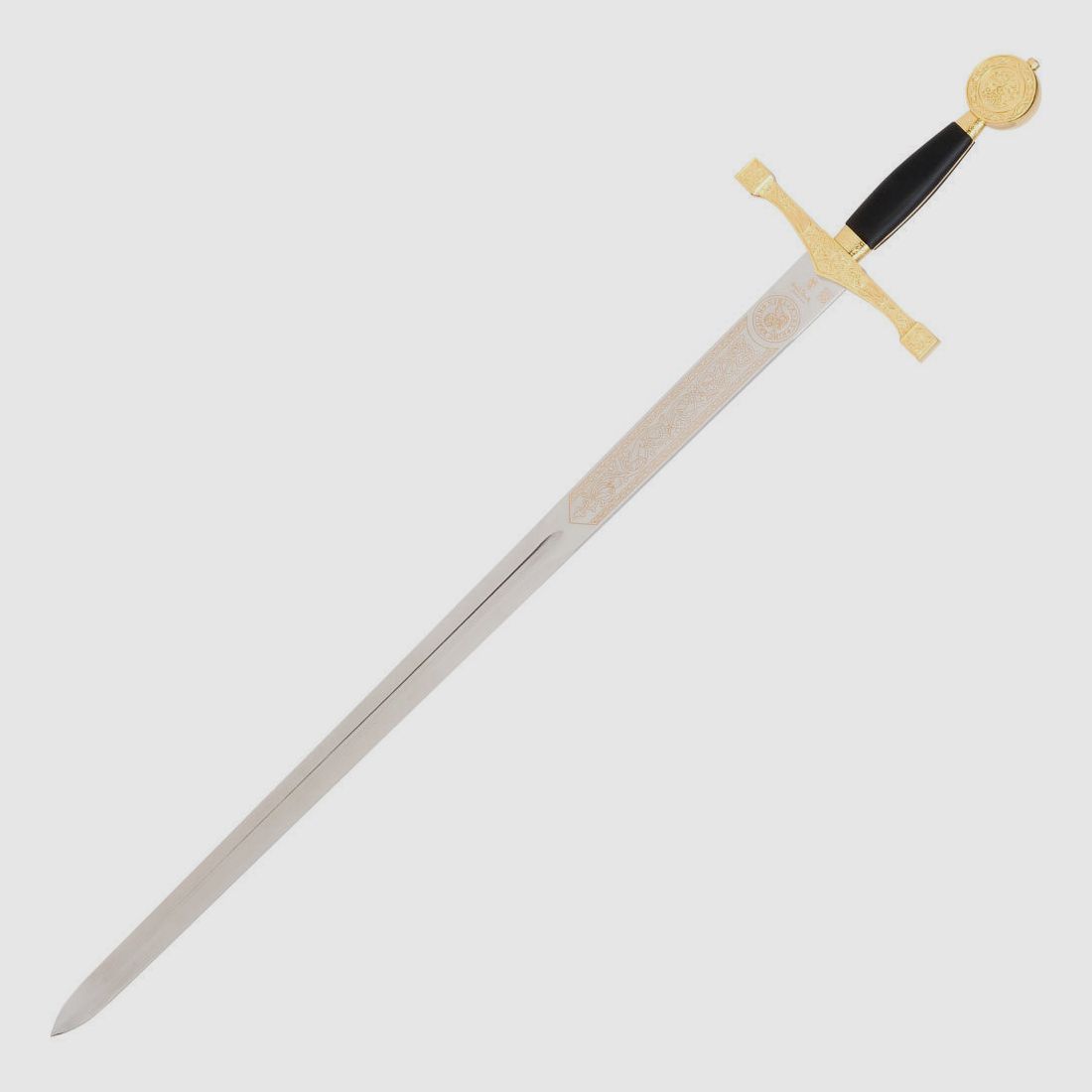 Schwert Excalibur Gold mit vergoldeten Griffteilen