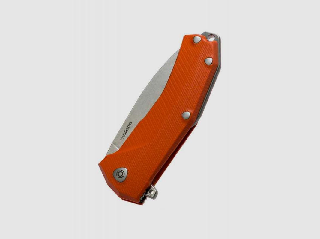 Lionsteel KUR Taschenmesser Sleipner G10 Orangener Griff