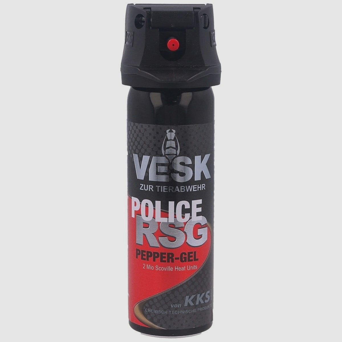 Spray de pimienta para policía Vesk KKS 63 ml gel