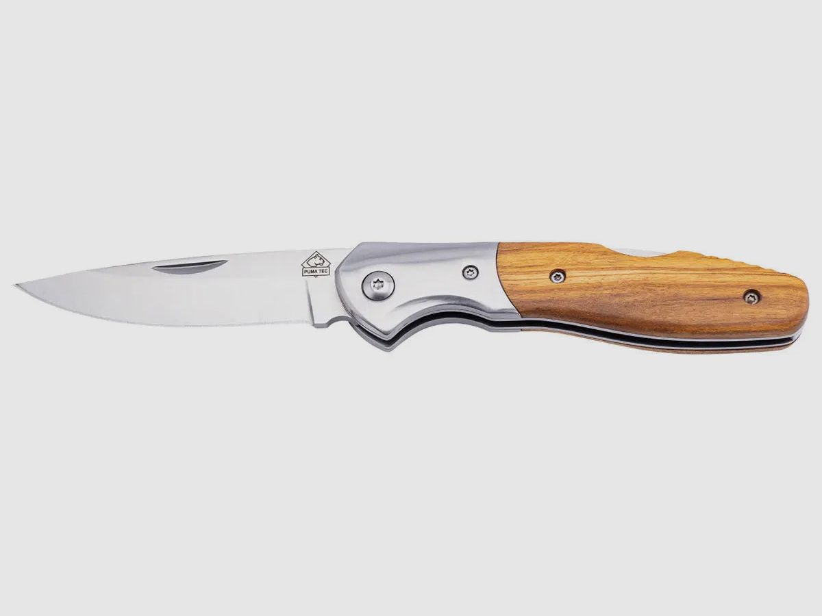 PUMA TEC pocket knife, olive with clip