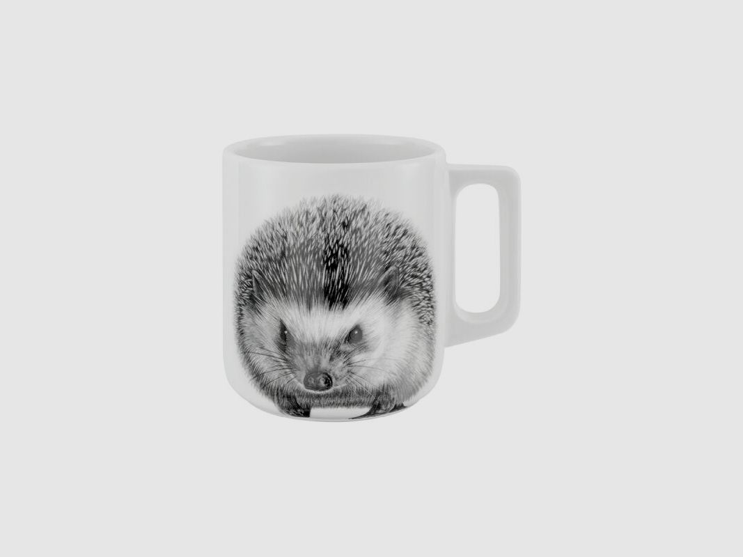 mittelpunkt. Tasse mit Henkel mit Igelmotiv 370ml