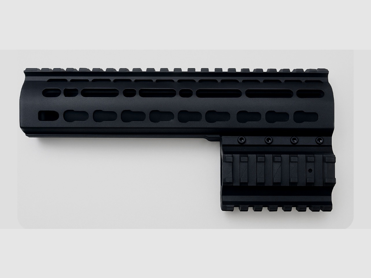 Guardamanos AEA Megalodon 248 mm — Picatinny arriba + M-LOK (negro)