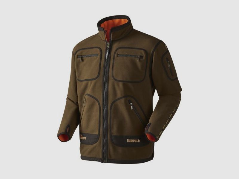 H?rkila Kamko Fleecejacke Green/Orange S